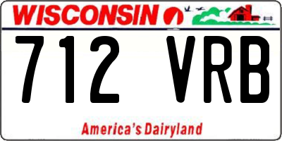 WI license plate 712VRB