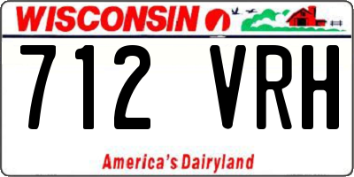 WI license plate 712VRH