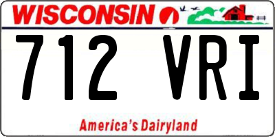 WI license plate 712VRI