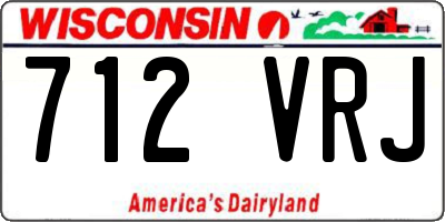 WI license plate 712VRJ