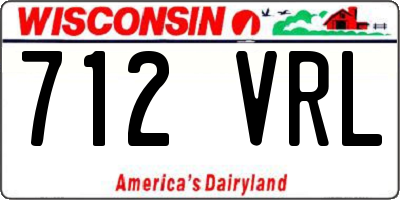 WI license plate 712VRL