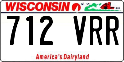 WI license plate 712VRR
