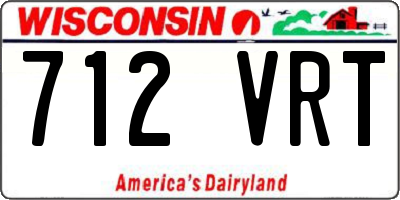 WI license plate 712VRT