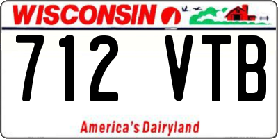 WI license plate 712VTB
