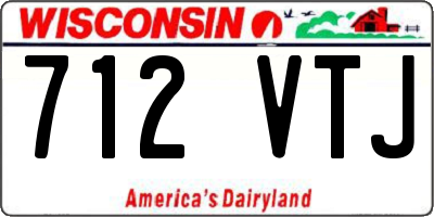 WI license plate 712VTJ