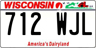 WI license plate 712WJL
