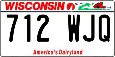 WI license plate 712WJQ