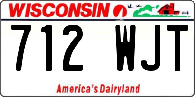 WI license plate 712WJT