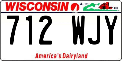 WI license plate 712WJY