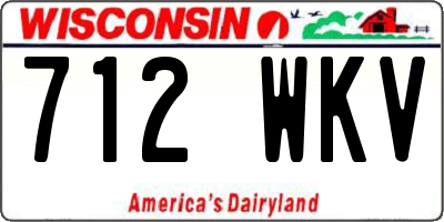 WI license plate 712WKV