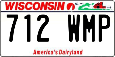 WI license plate 712WMP