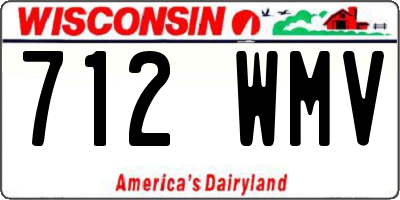 WI license plate 712WMV