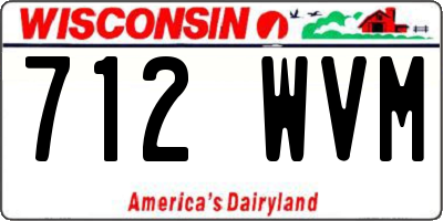 WI license plate 712WVM