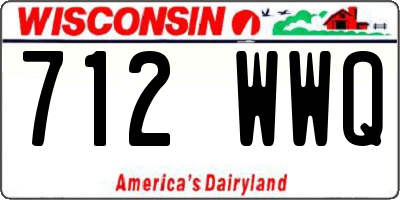 WI license plate 712WWQ