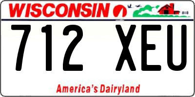 WI license plate 712XEU