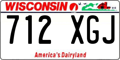 WI license plate 712XGJ