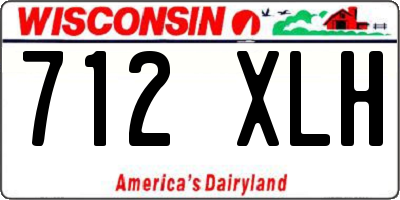 WI license plate 712XLH