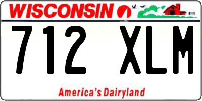 WI license plate 712XLM
