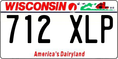 WI license plate 712XLP