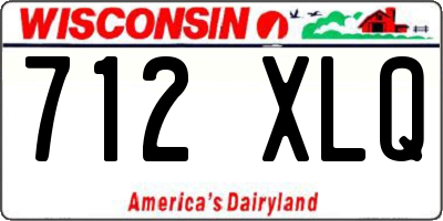 WI license plate 712XLQ