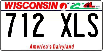 WI license plate 712XLS