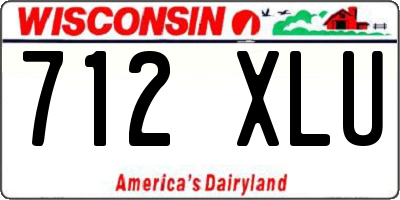 WI license plate 712XLU