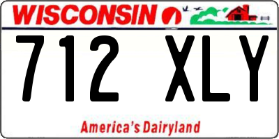 WI license plate 712XLY