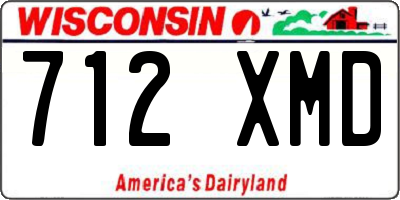 WI license plate 712XMD