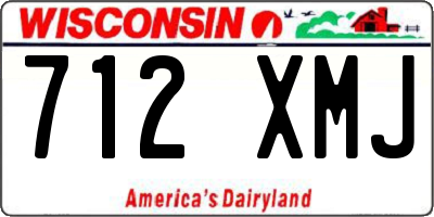 WI license plate 712XMJ