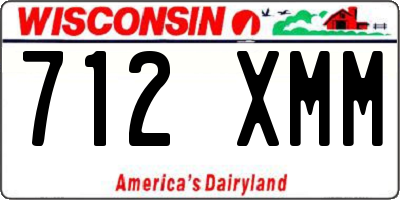 WI license plate 712XMM