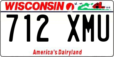 WI license plate 712XMU