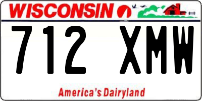 WI license plate 712XMW