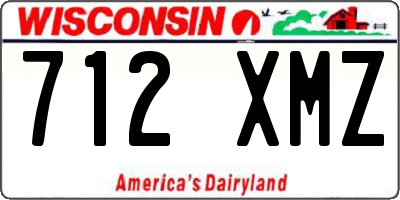 WI license plate 712XMZ