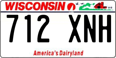WI license plate 712XNH