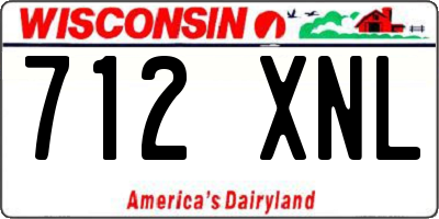 WI license plate 712XNL