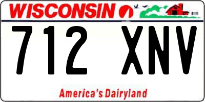 WI license plate 712XNV