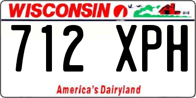WI license plate 712XPH