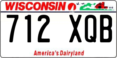 WI license plate 712XQB