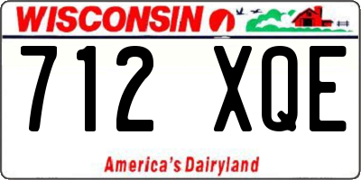 WI license plate 712XQE