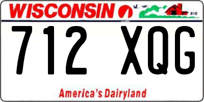 WI license plate 712XQG