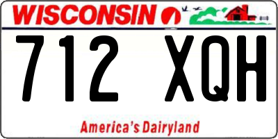 WI license plate 712XQH