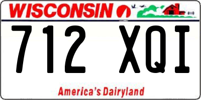 WI license plate 712XQI