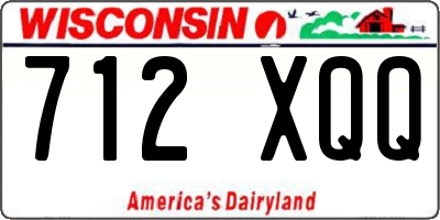 WI license plate 712XQQ