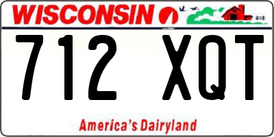 WI license plate 712XQT