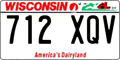 WI license plate 712XQV