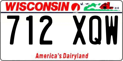 WI license plate 712XQW