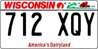 WI license plate 712XQY