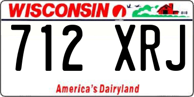 WI license plate 712XRJ