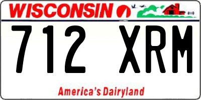 WI license plate 712XRM