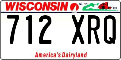 WI license plate 712XRQ